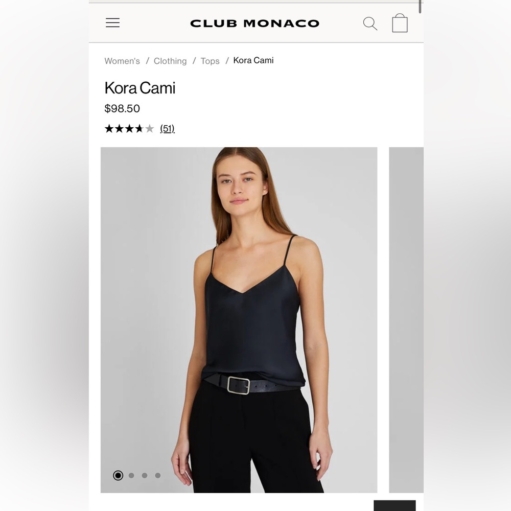 NWT Club Monaco Kora Cami